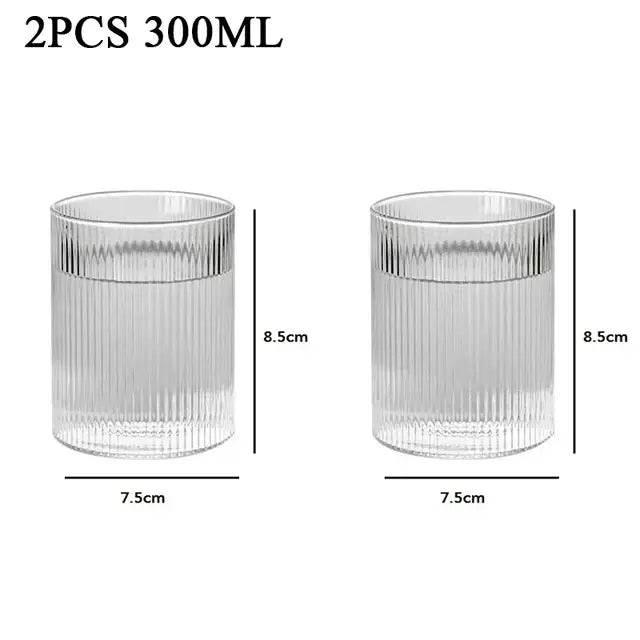 TINYI Wunderschönes bleifreies Trinkglas - Wasserglas (1/3/6er Set) - Kochschein