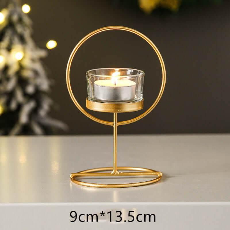 Wunderschöner Teelichthalter Gold Weihnachten (in drei Varianten) - Kochschein