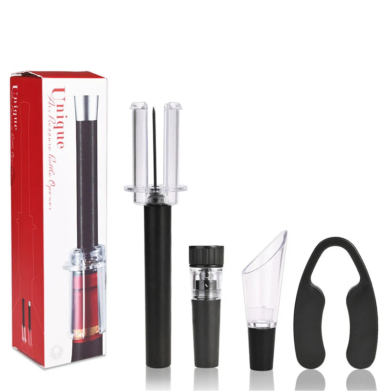 UNIQUE Vakuum Flaschenöffner Set aus Edelstahl - Kochschein