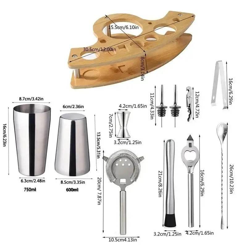 UPORS Edelstahl Cocktail Set - 550ML/750ML (verschiedene Größen und Sets) - Kochschein