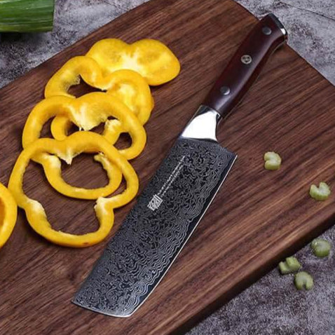 Wunderschönes Damastmesser 6er Set - inklusive Geschenkbox - Kochschein