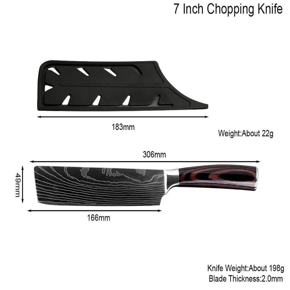 Wunderschönes Universal Küchenmesser - Schälmesser, Hackmesser - Kochschein