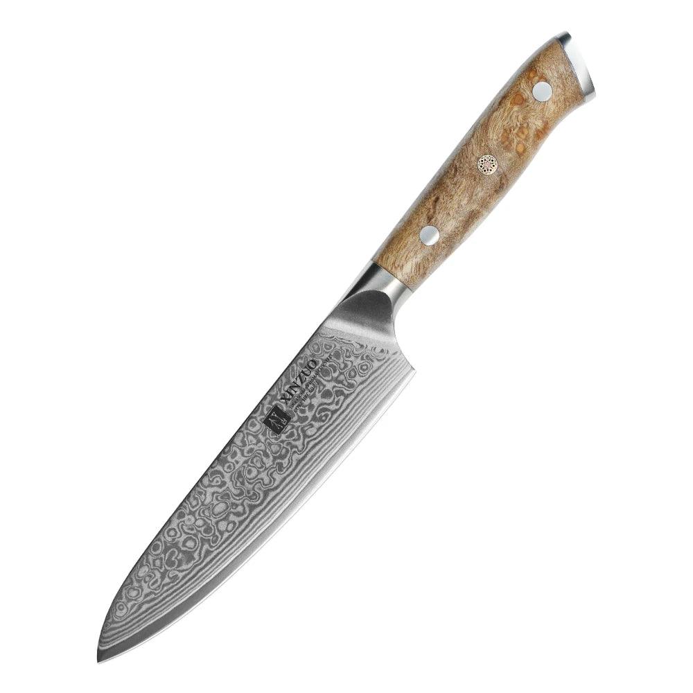 XINZUO Damastmesser Set - Yu-Series | 67 Lagen - Holzgriff (Einzeln oder Set) - Kochschein