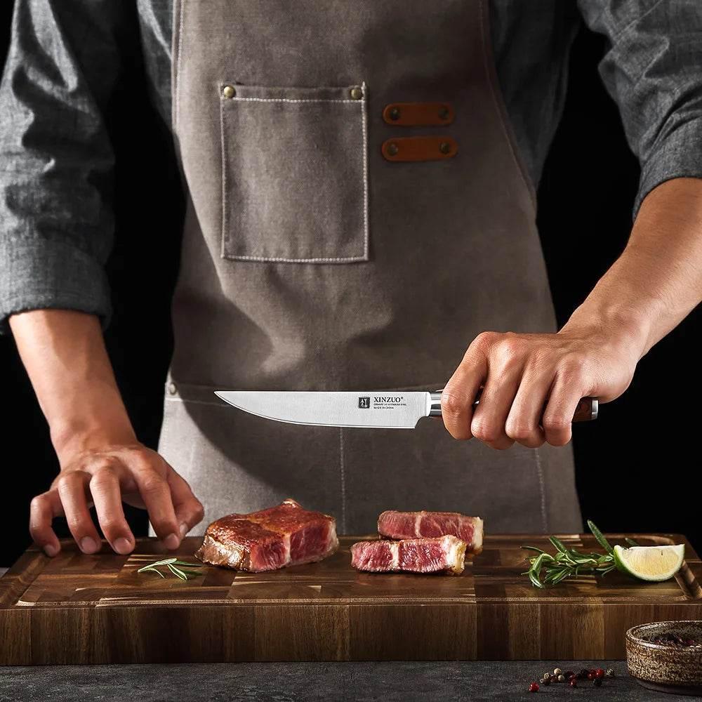 XINZUO Steakmesser Set aus Edelstahl (Einzeln oder 4er Set) - Kochschein