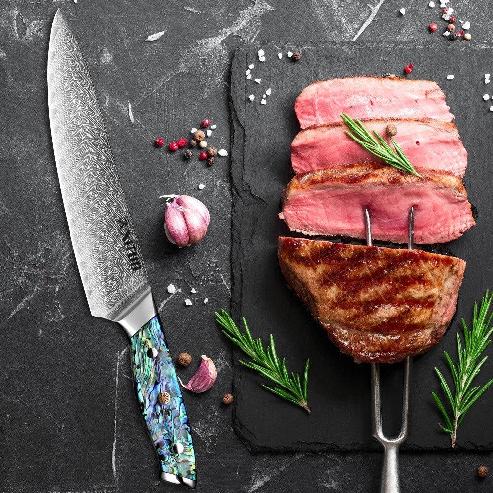 XITUO Premium Damastmesser Set - Art-Series | 67 Lagen (Einzeln oder 6er Set) - Kochschein