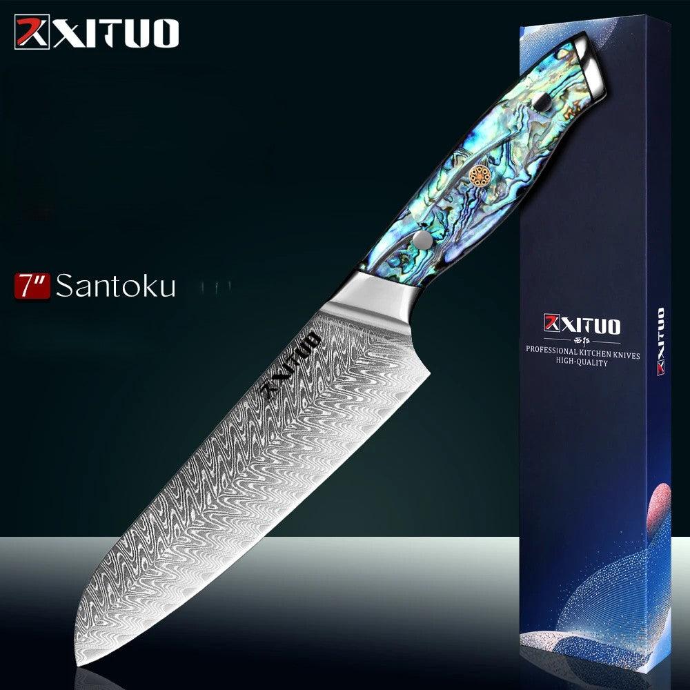 XITUO Premium Damastmesser Set - Art-Series | 67 Lagen (Einzeln oder 6er Set) - Kochschein