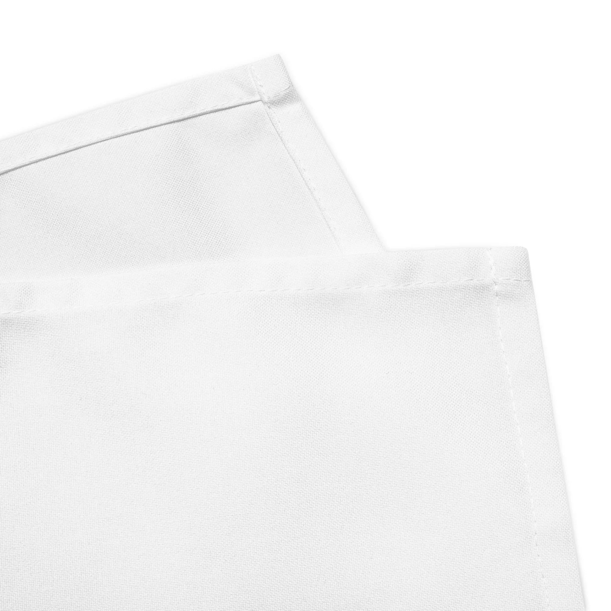 Weiße Stoffservietten aus Baumwolle, elegante Tischdeko für stilvolle Küche