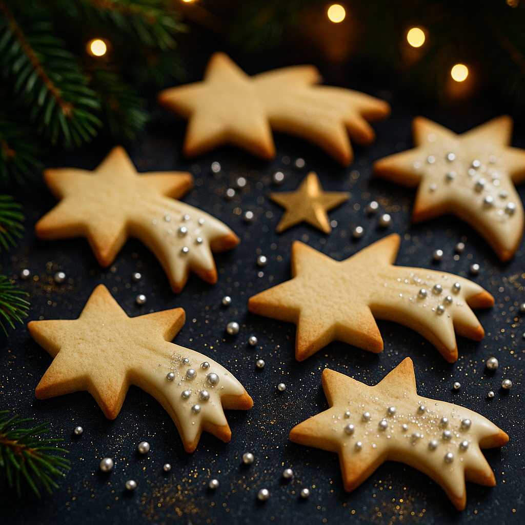Plätzchen - Weiße-Schokolade-Tonka-Sternschnuppen - Kochschein