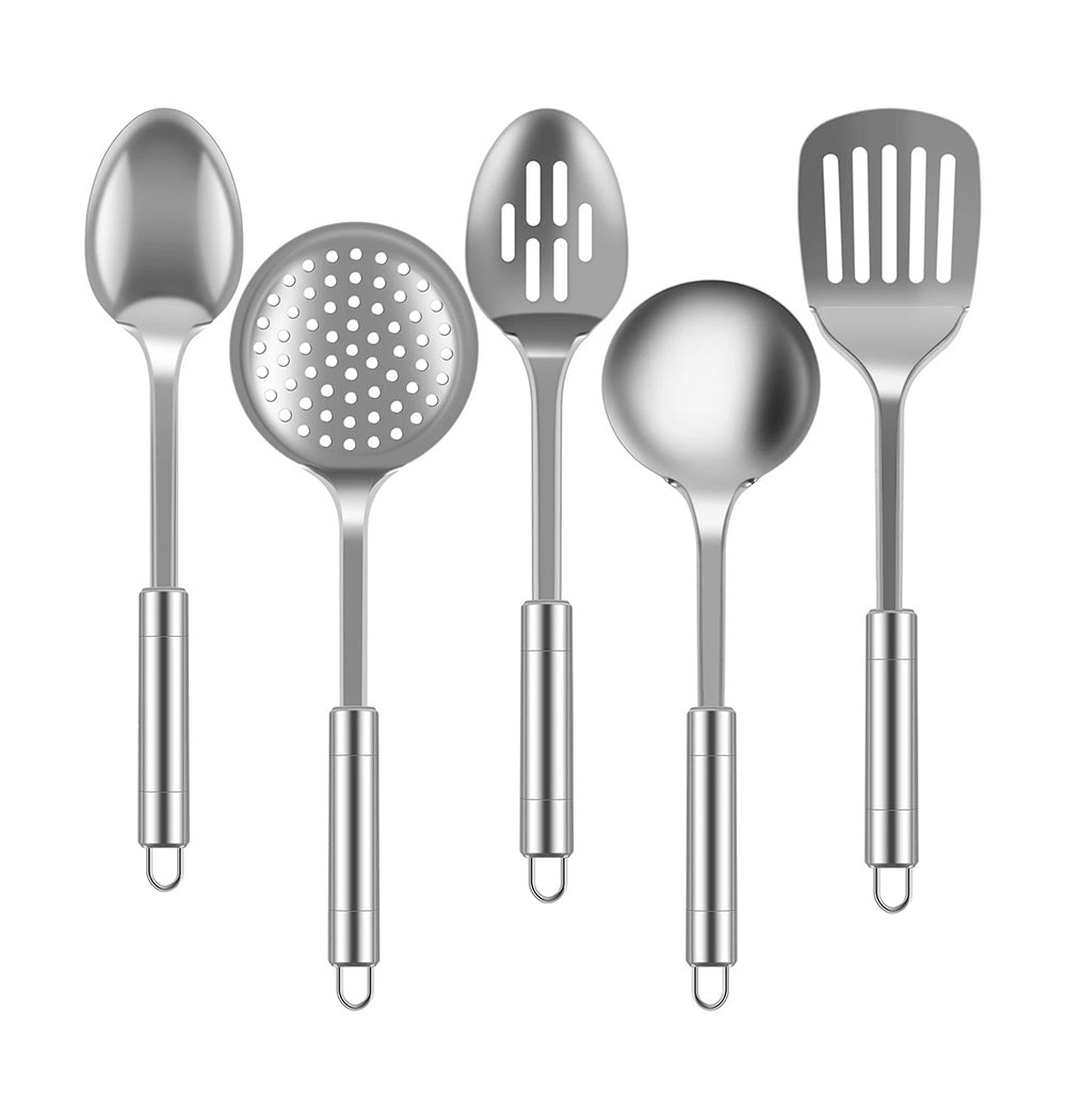 Edelstahl Kochutensilien Set | Edel (5-teilig) nur €18.95 - Kochschein