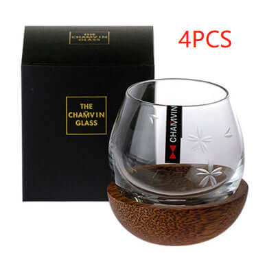 Whisky Glas SHAKER - mit Holzuntersetzer nur €89.90