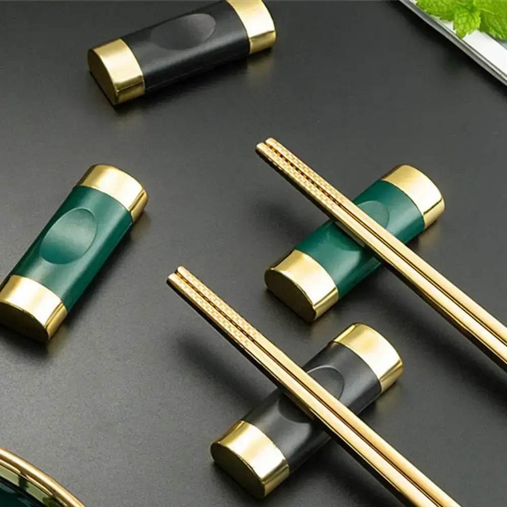 Luxuriöse Ablage für Sushi-Stäbchen - Essstäbchen (7 Varianten) - Kochschein