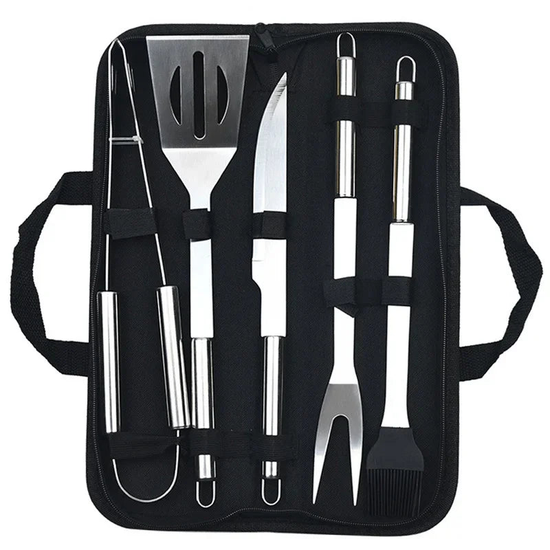 BBQ Grillbesteck mit Tragetasche (verschiedene Sets) - Kochschein