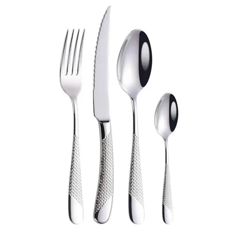 Besteckset 18/10 Edelstahl | DEKOR (zwei Varianten und Sets) - Kochschein