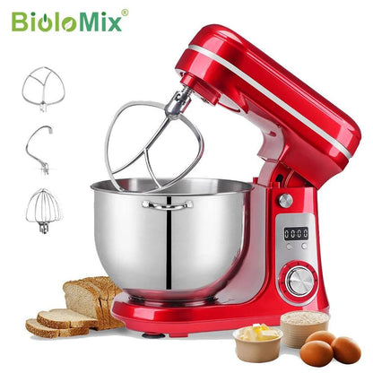 BioloMix Küchenmaschine - 1200 W, 6L Standmixer (zwei Farben) - Kochschein