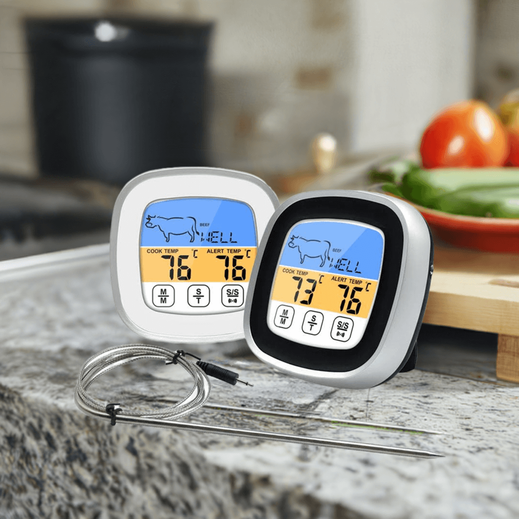 Digitales Touch-Thermometer für Kueche und Grill (2 Farben) nur €14.90 - Kochschein