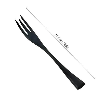 Extravagantes schwarzes Edelstahl Besteck Set (Einzeln bestellen) - Kochschein