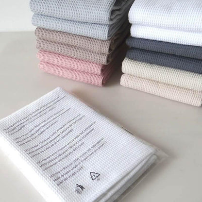 Geschirrtücher aus Baumwolle im eleganten Design - 2er Set (vier Farben) - Kochschein
