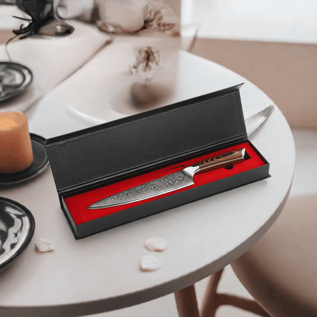 Elegantes Chef Damastmesser 20cm – Präzision trifft pure Eleganz | 67-Lagen - Kochschein