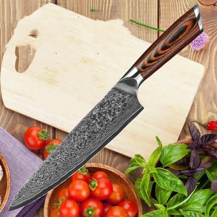 Elegantes Chef Damastmesser 20cm – Präzision trifft pure Eleganz | 67-Lagen - Kochschein