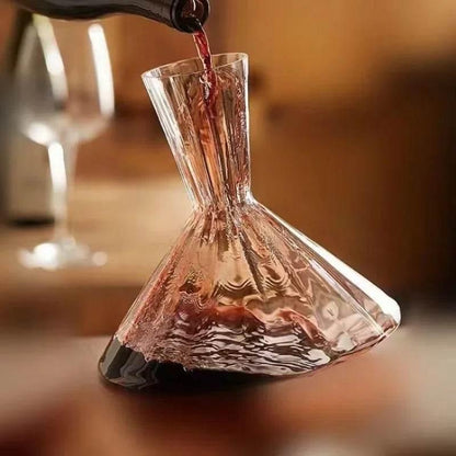 Exklusiver rotierender Kristallglas Dekanter (1 Liter) - Kochschein