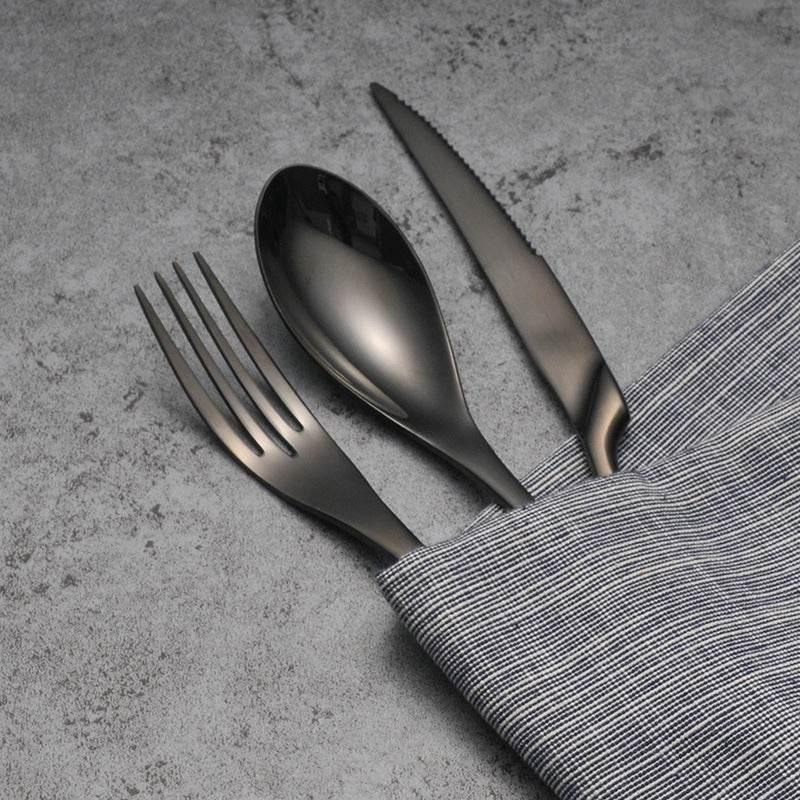 Extravagantes Edelstahl Besteckset (Silber, Gold, Rosé, Schwarz, Regenbogen) - Kochschein