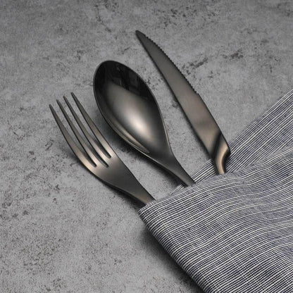 Extravagantes Edelstahl Besteckset (Silber, Gold, Rosé, Schwarz, Regenbogen) - Kochschein
