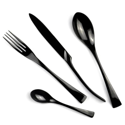 Extravagantes Edelstahl Besteckset (Silber, Gold, Rosé, Schwarz, Regenbogen) - Kochschein