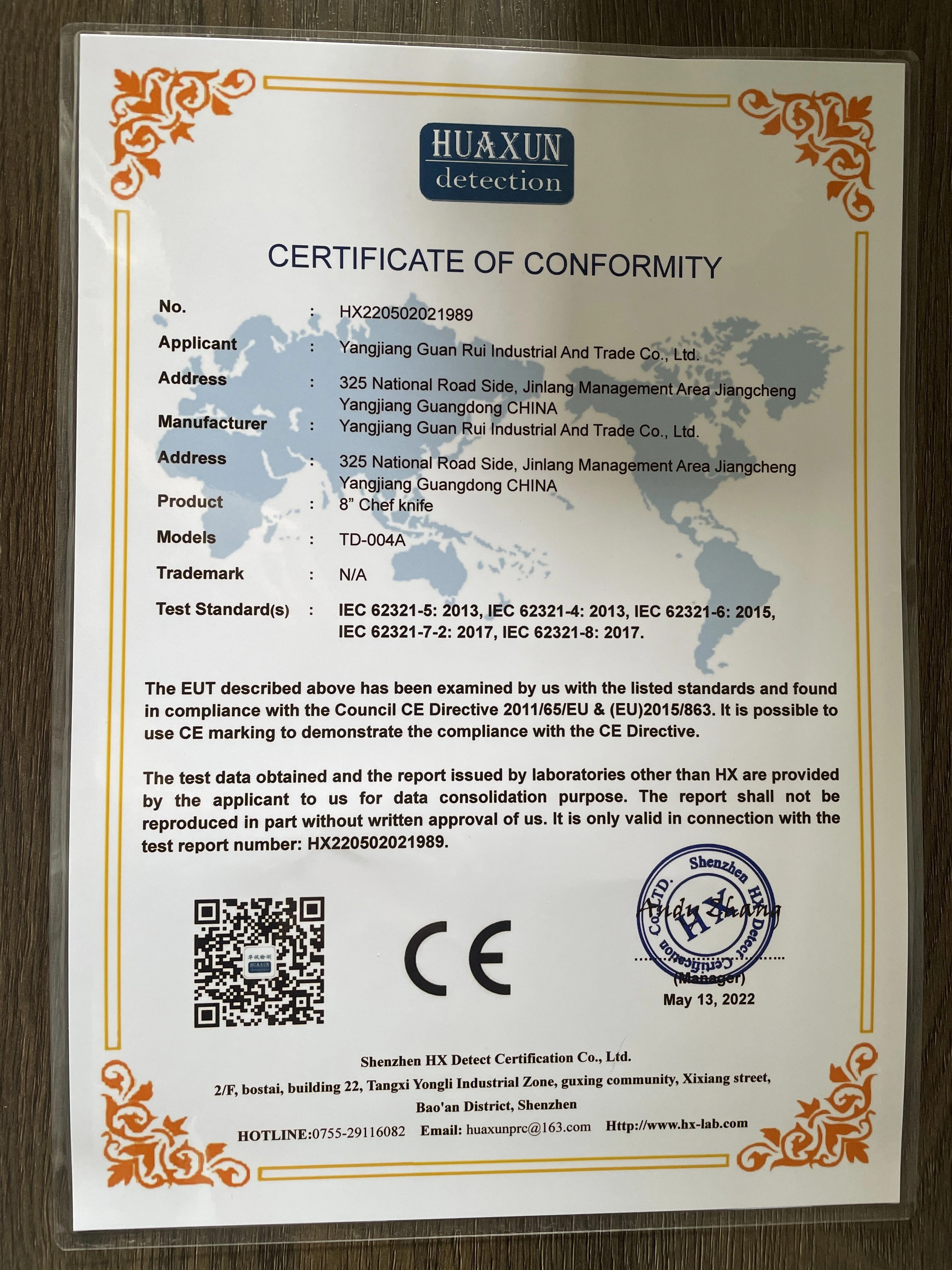 GRANDSHARP Japanisches 6-teiliges Damastmesser-Set WHITE STAR | 67-Lagen - Kochschein