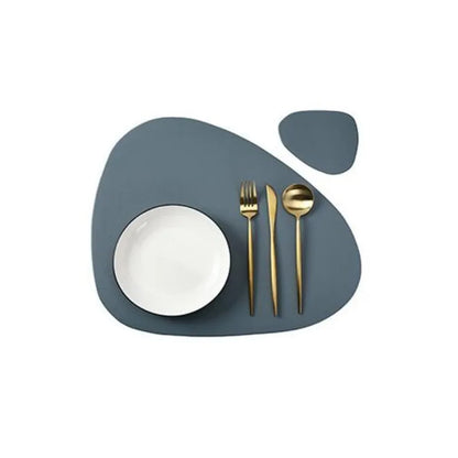 Großes Leder Tischset - Tischuntersetzer (10 Farben + Sets) NEU - Kochschein