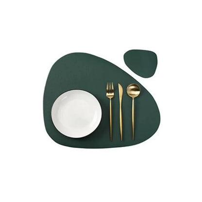 Großes Leder Tischset - Tischuntersetzer (10 Farben + Sets) NEU - Kochschein
