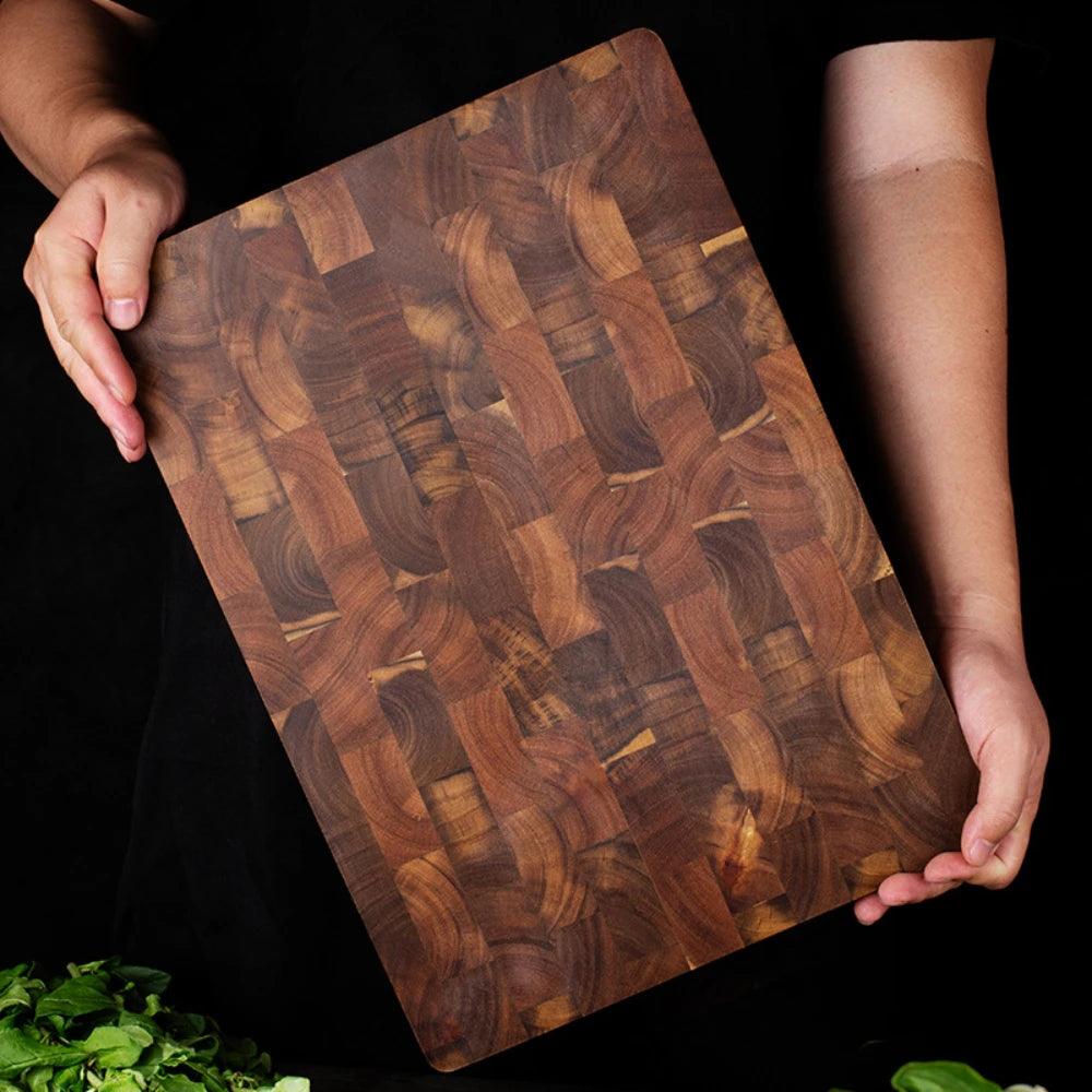 Großes Premium Akazienholz Schneidebrett (24x34x2,5 cm) - Kochschein