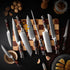GRANDSHARP Japanisches 9-teiliges Damastmesser-Set | 67-Lagen - Kochschein