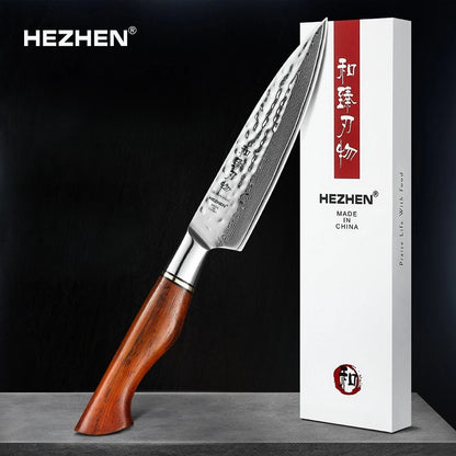 HEZHEN Damastmesser - Master Series 5 Zoll | 73-Lagen Premium Qualität