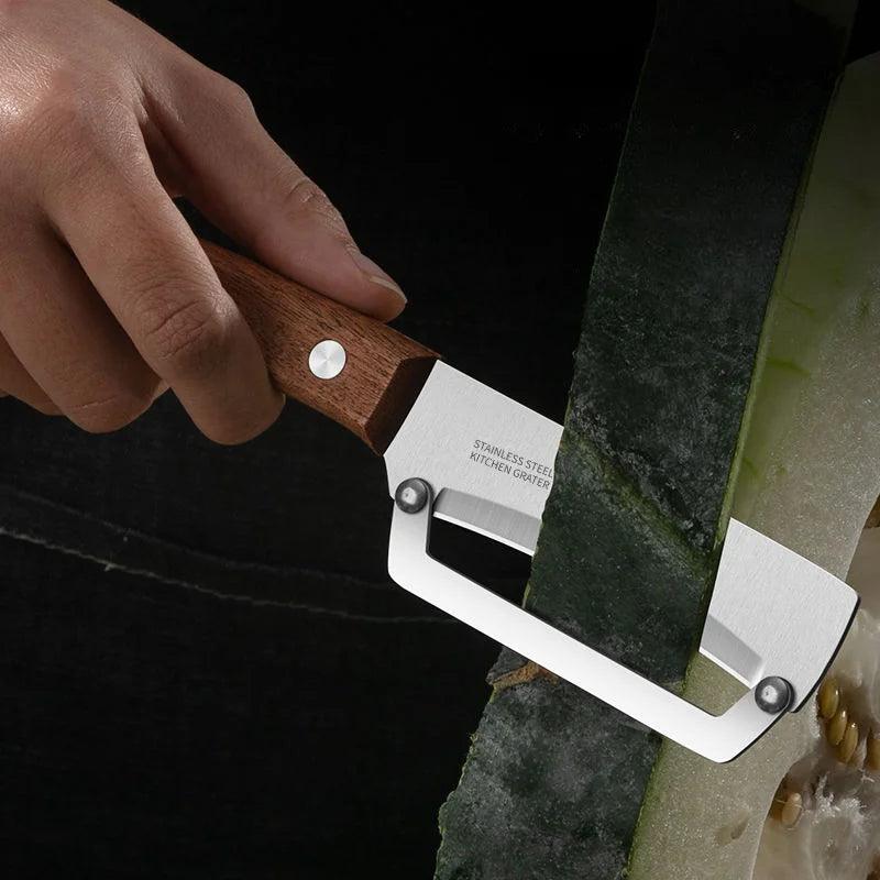 Hochwertiges Obst- Gemüsemesser mit Holzgriff - Kochschein