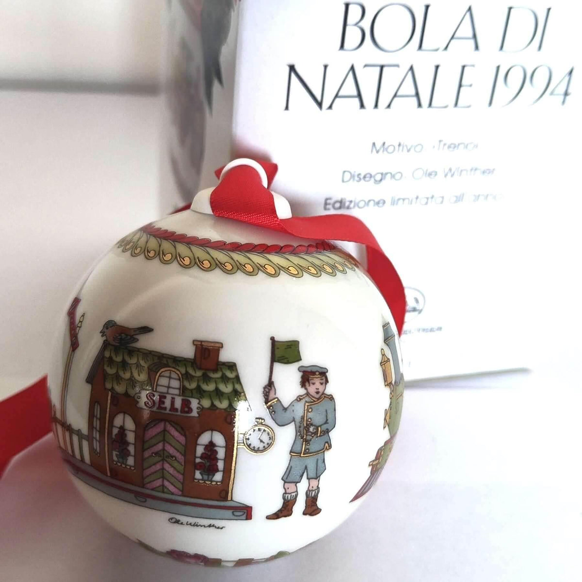 Exklusive Hutschenreuther Weihnachtskugel 1994