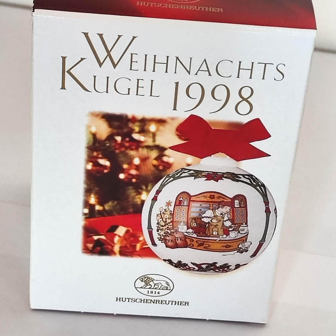Hutschenreuther Weihnachtskugel 1998 - Limitierte Auflage - Kochschein
