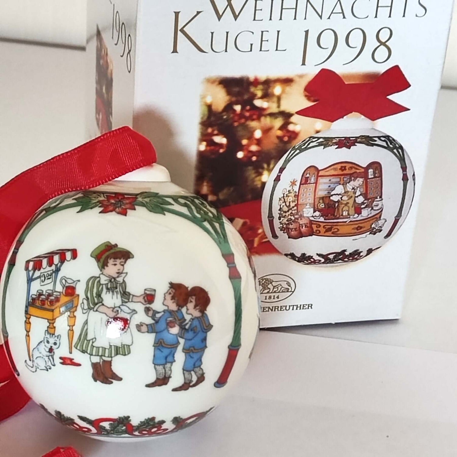 Hutschenreuther Weihnachtskugel 1998 - Limitierte Auflage