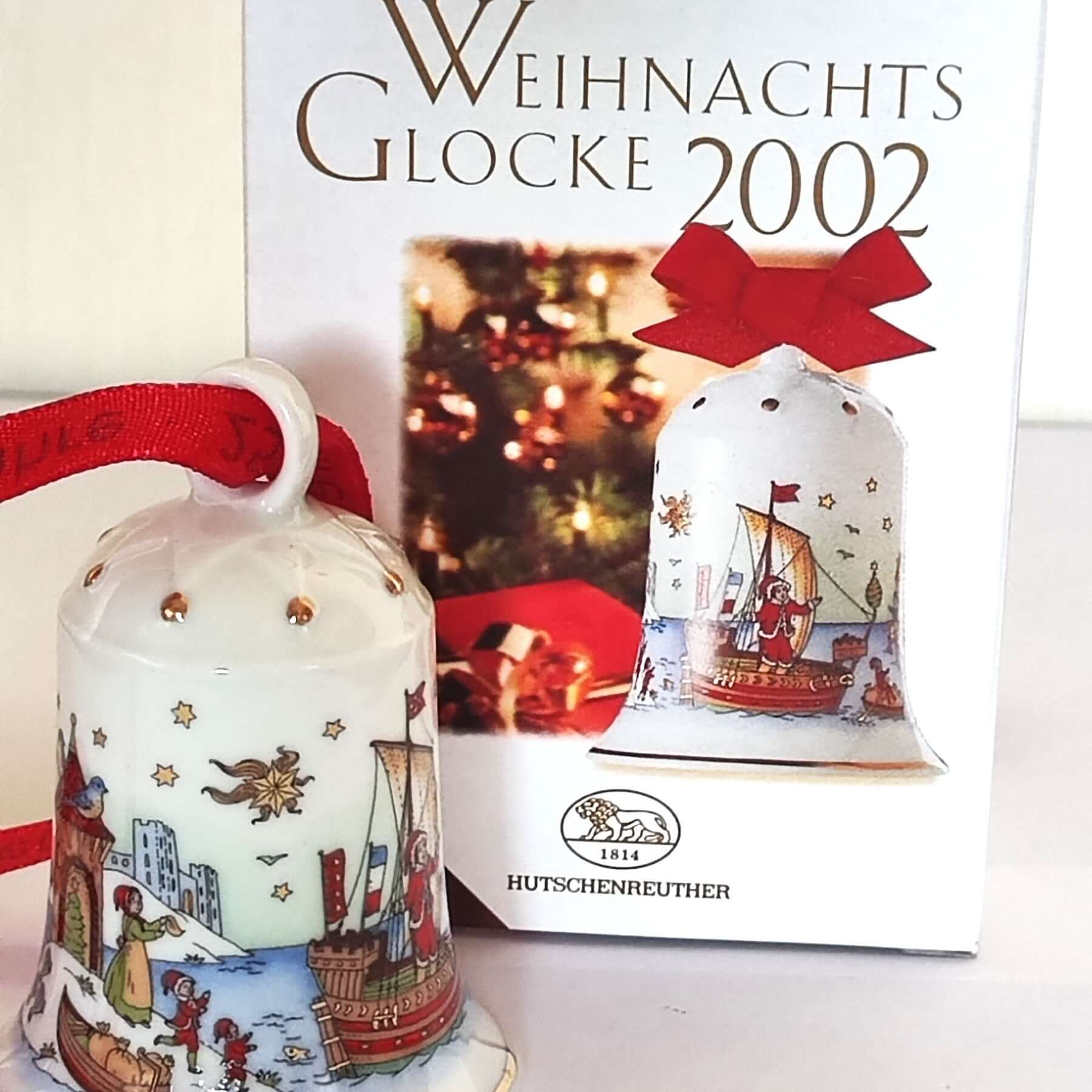 Hutschenreuther Weihnachtsglocke 2002 - Limitierte Auflage - Kochschein