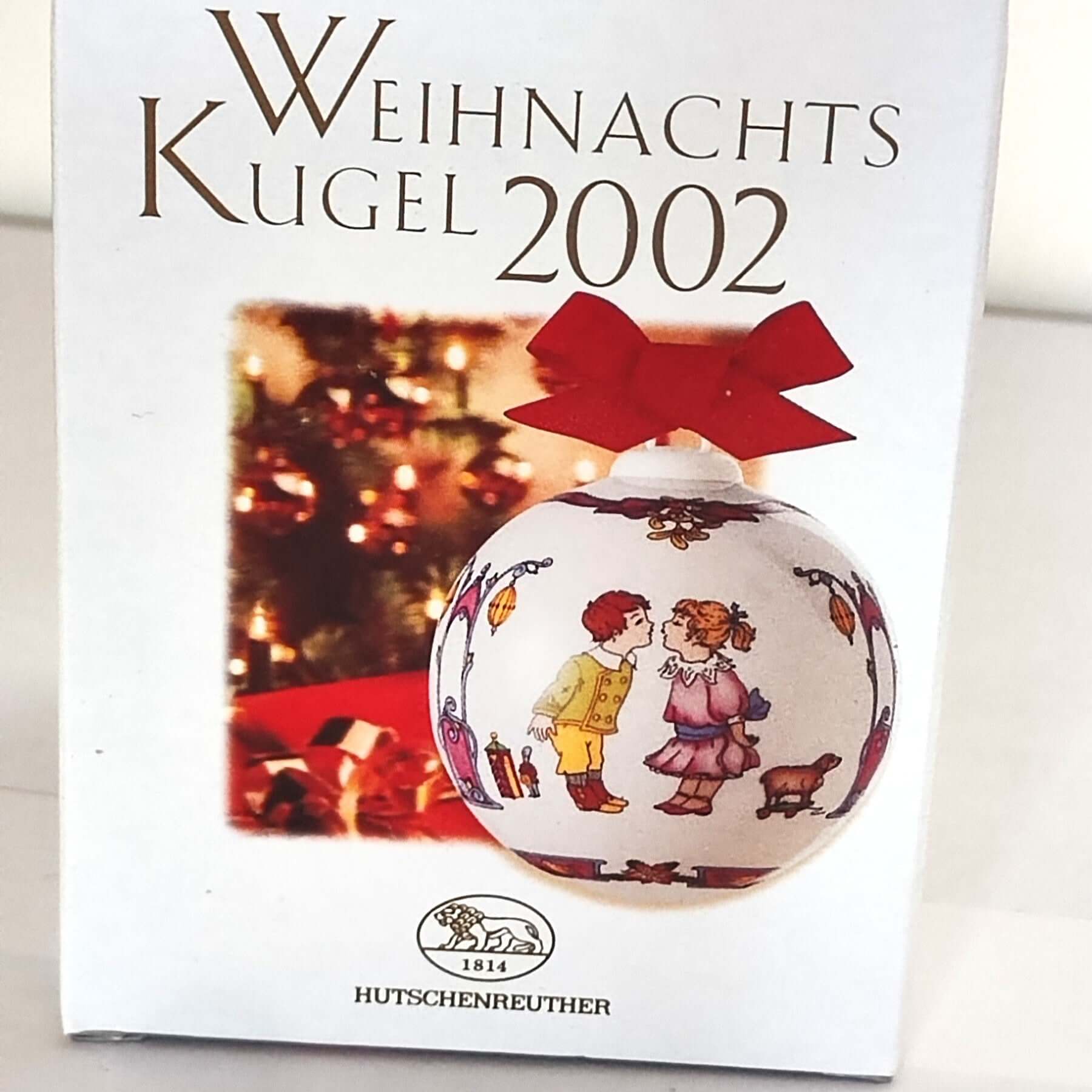 Hutschenreuther Weihnachtskugel 2002 - Limitierte Auflage - Kochschein