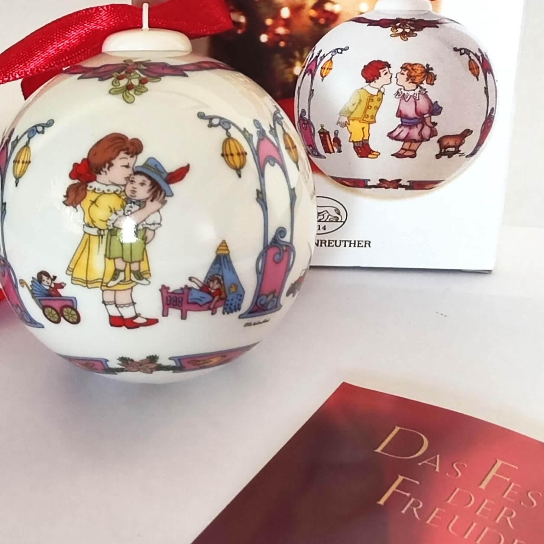 Exklusive Hutschenreuther Weihnachtskugel 2002