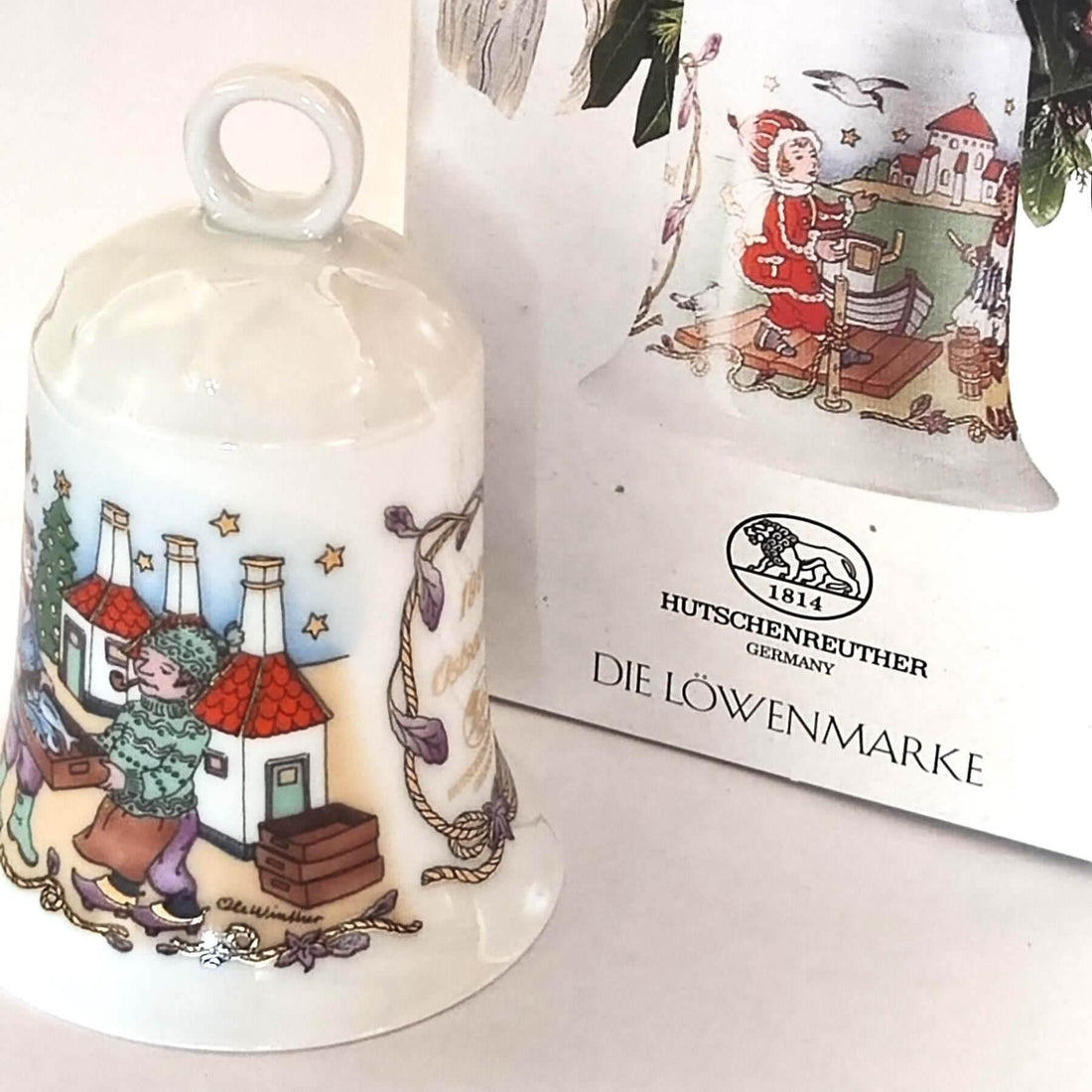 Hutschenreuther Weihnachtsglocke 1994 - Limitierte Auflage - Kochschein