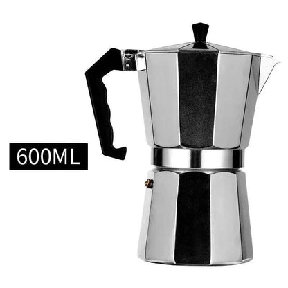 Italienischer Espressokocher aus Aluminium (6 Größen) - 600ml - Kochschein
