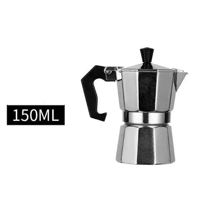 Italienischer Espressokocher aus Aluminium (6 Größen) - 150ml - Kochschein