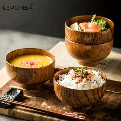 KEMORELA Schale - Bowl aus Holz für Salat &amp; Obst (6 Größen) - Kochschein