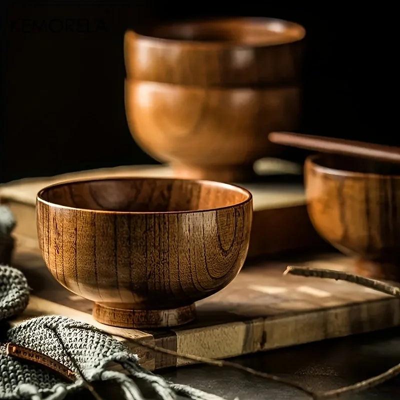 KEMORELA Schale - Bowl aus Holz für Salat &amp; Obst (6 Größen) - Kochschein