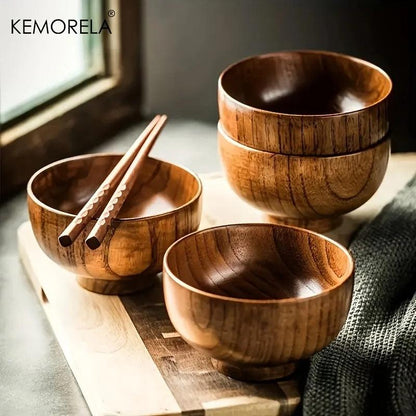 KEMORELA Schale - Bowl aus Holz für Salat &amp; Obst (6 Größen) - Kochschein