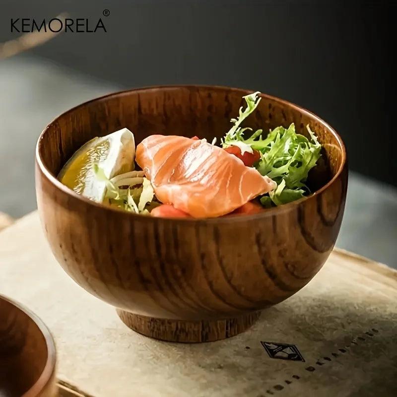 KEMORELA Schale - Bowl aus Holz für Salat &amp; Obst (6 Größen) - Kochschein
