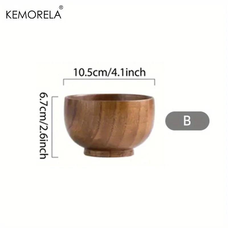 KEMORELA Schale - Bowl aus Holz für Salat &amp; Obst (6 Größen) - Kochschein
