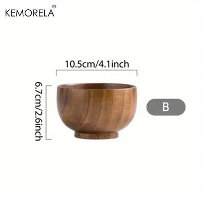 KEMORELA Schale - Bowl aus Holz für Salat &amp; Obst (6 Größen) - Kochschein