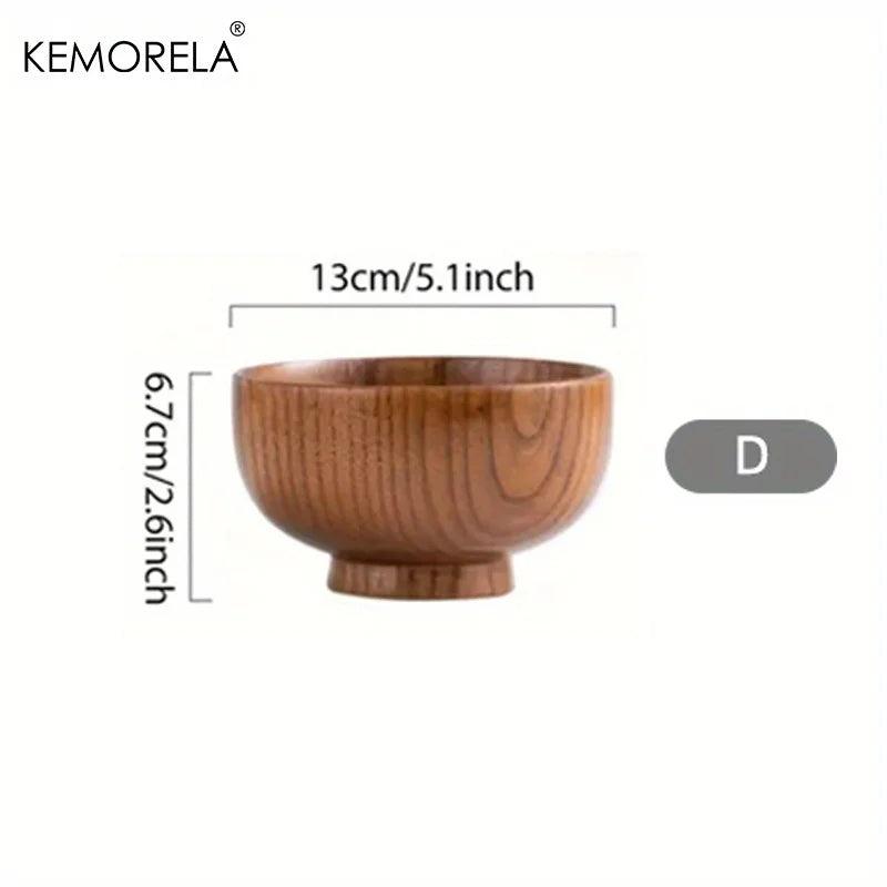 KEMORELA Schale - Bowl aus Holz für Salat &amp; Obst (6 Größen) - Kochschein